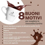 Italiensk varm chokolade Cortina CLASSIC smag - (15 X 30 g) Enkel portion, kuvert, 450 g kakao og varm chokolade Naty Shop