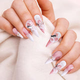 300 Stück Niedlich Blume Nail Charms, 3D Resin Blomster Camelie Rose Nägel Charms Mit Perle, Gemischt Größe Bunte Flower Nägel Deko Für Frauen Nail Art Zubehör