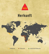 Delta Cafés - Kaffeebohnen Gold - 2 pakker à 1 kg - Intensität 12 - Vollmundige Arabica-Röstkaffebohnenmischung - Sehr aromaticisch mit Noten von Honig und Reifen Früchten