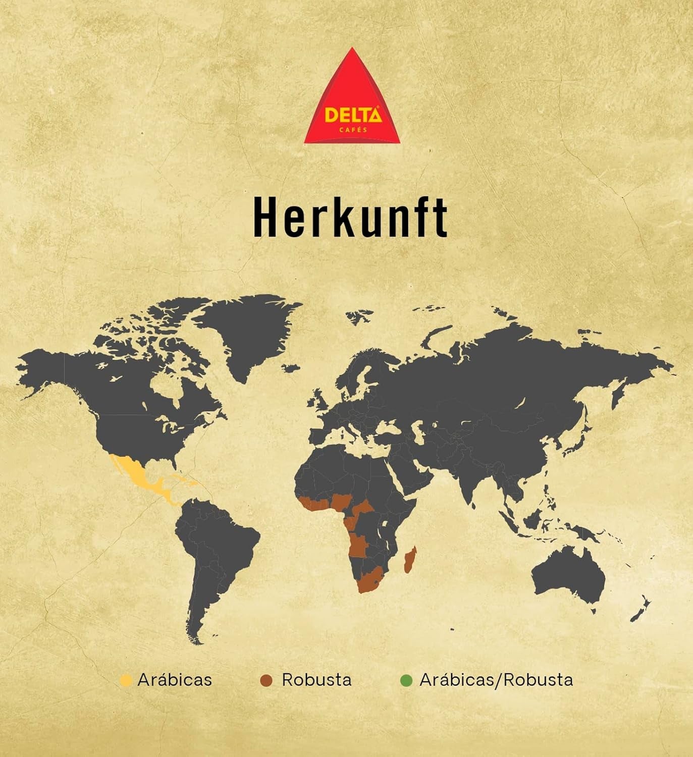 Delta Cafés - Kaffeebohnen Gold - 2 pakker à 1 kg - Intensität 12 - Vollmundige Arabica-Röstkaffebohnenmischung - Sehr aromaticisch mit Noten von Honig und Reifen Früchten
