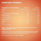 Ironmaxx Phantasty - Creamy Peach 250G Dose | Vegansk Geschmackspulver Mit Echten Frucht- Oder Nussstückchen | Perfekter Zuckerersatz Sweeteners Naty Shop