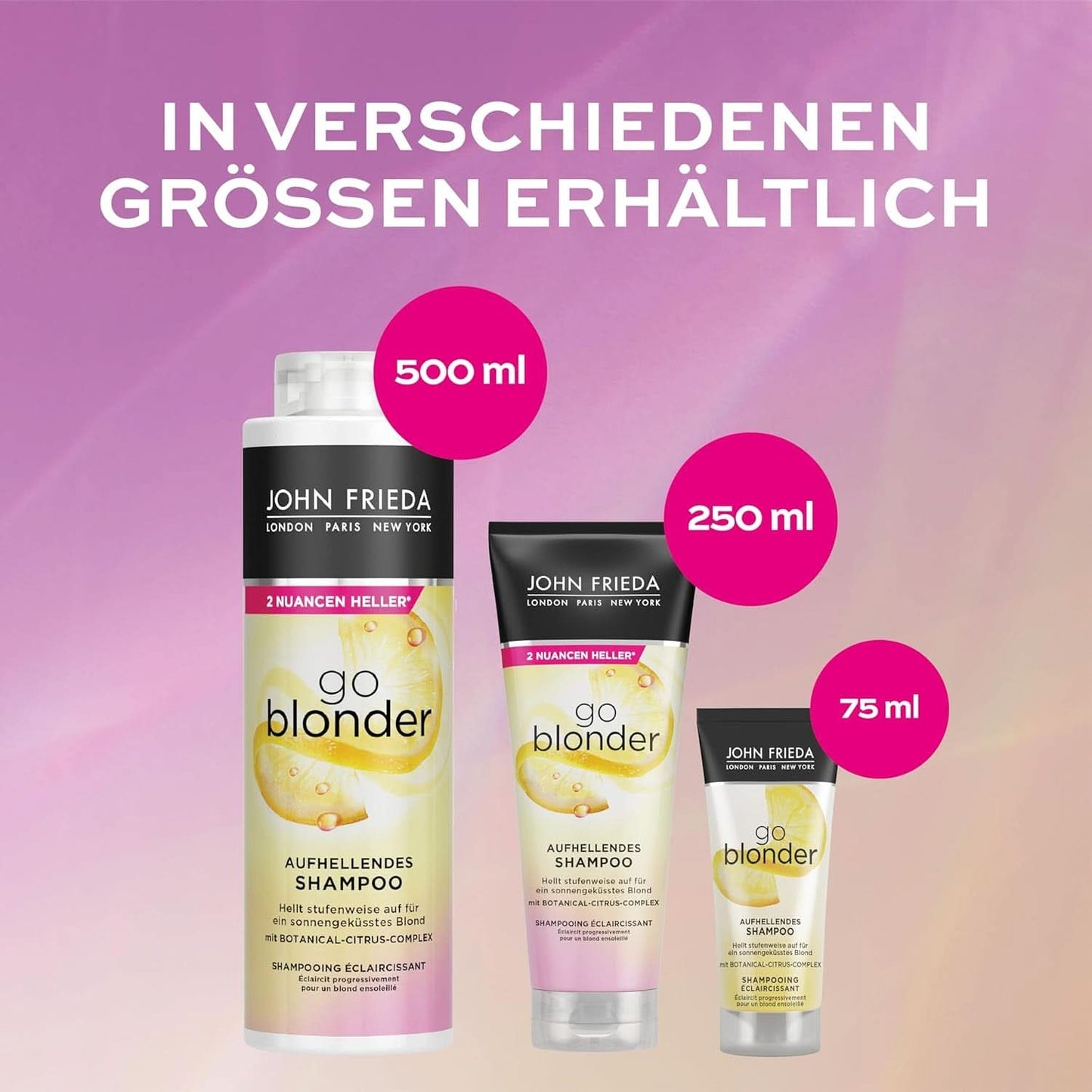 John Frieda Sheer Blonde Go Blonder Shampoo, 250 ml Shower and Bath Naty Shop