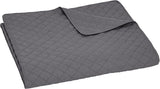 Amazon Basics oversized dyne med relief, 170 X 210 cm, mørkegrå diamantmønster Senge og tæpper Besuche den Amazon Basics-Store
