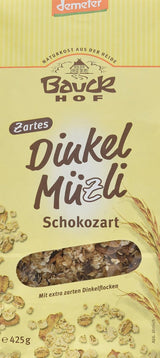 Bauck HOF Dinkelmüsli Schokozart, 425G (1. pakke) Korn Naty Shop 850 G (1. pakke)