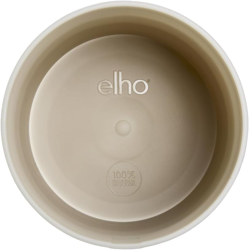 Rund potte elho Farvegradient 18cm - Indendørs urtepotter - 100% genbrugsplast - Ø 18,2 x H 16,8 - Beige/Beige Sandsten