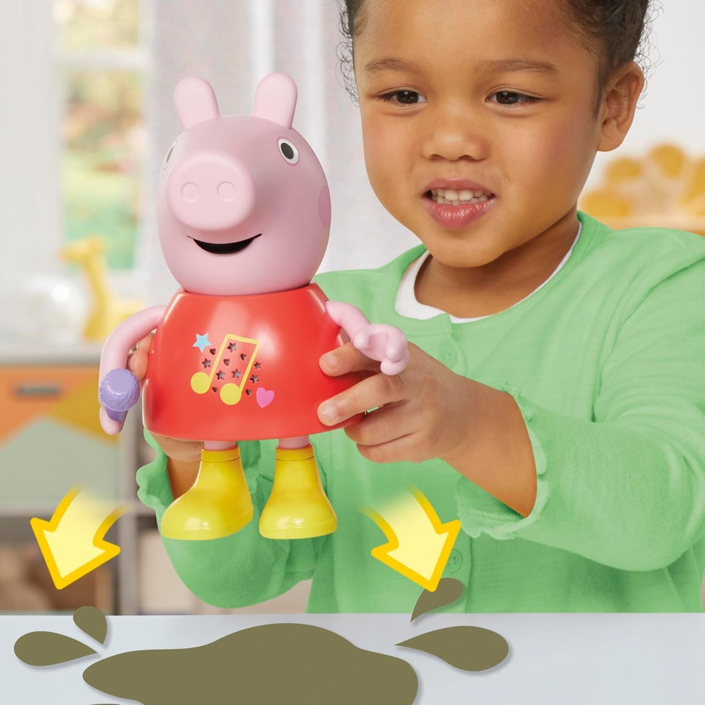 Peppa Pig dukke, taler og synger, pink, 20 cm