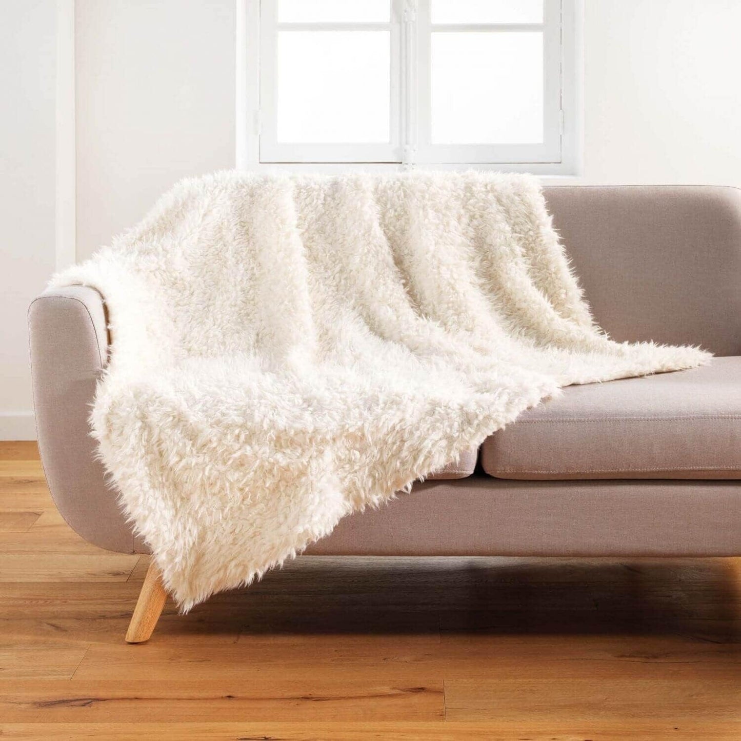 Douceur D'Intérieur, Tæppe (125 X 150 Cm) Får, imiteret pels Dyner og dyner Naty Shop Får 125 X 150 Cm
