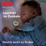 NUK First Choice natsutter til babyer | 6-18 måneder | Ortodontiske sutter der lyser i mørke | Beroliger 99 % af babyer** | Flodhest/Koala | Pakke med 2