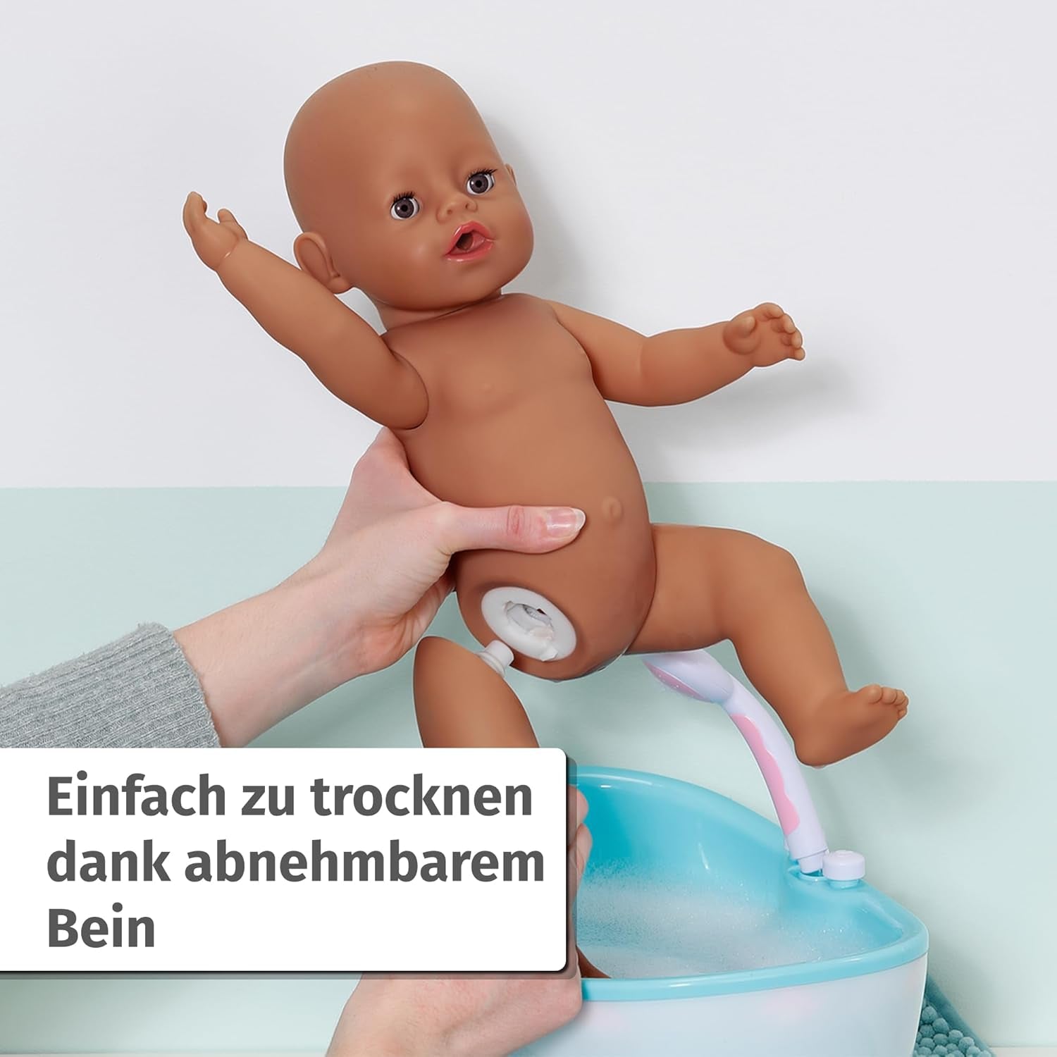BABY Born Eva 43Cm, dukke med 10 funktioner og tilbehør, til børn fra 3 år, fungerer uden batteri, stor dukke 43Cm, 836408 Zapf Creation Dolls Naty Shop