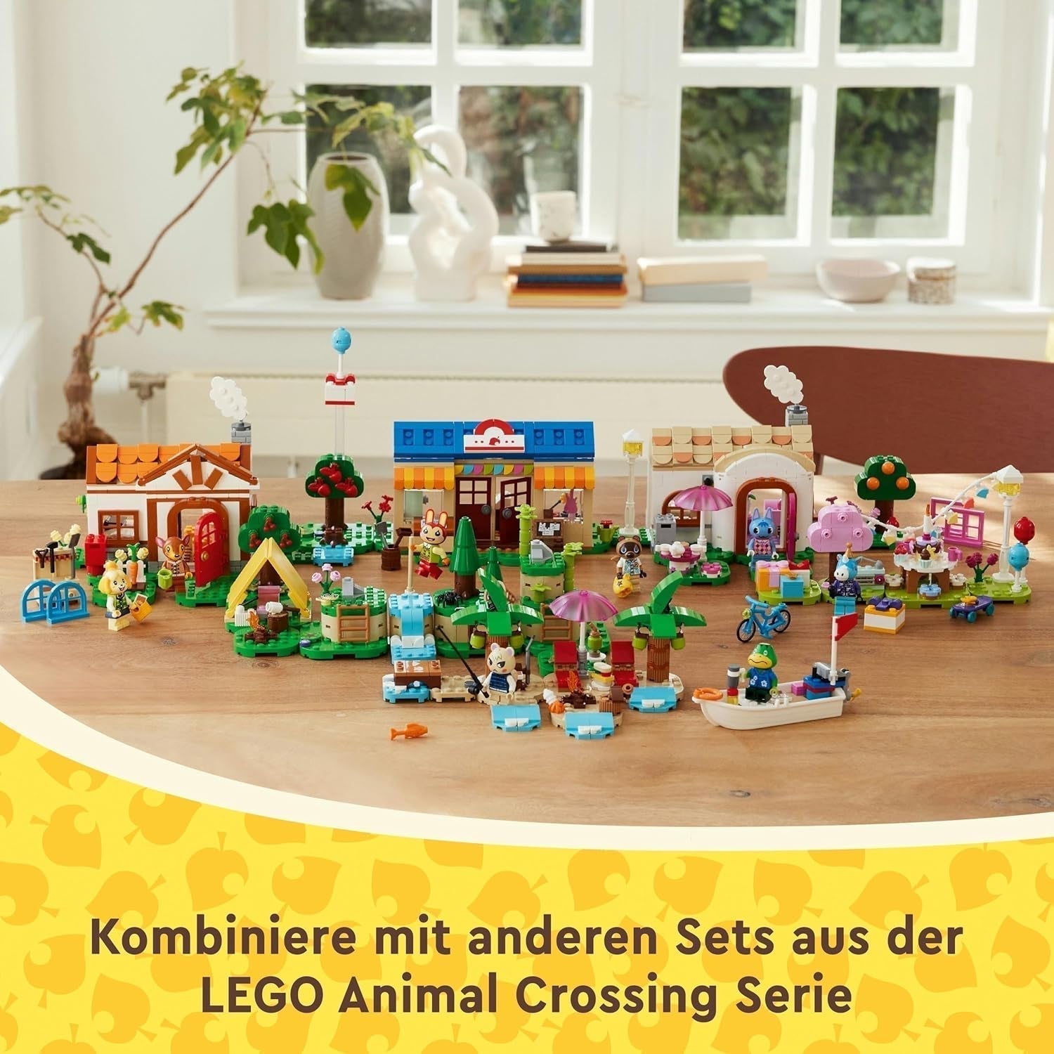 LEGO Animal Crossing Käptens Island Boat Tour, kreativt legetøj til børn med 2 minifigurer fra videospilserien inklusive Huschke, gave til piger og drenge fra 6 år 77048 Byggesæt Besuche den LEGO-Store