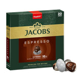 Jacobs Kaffeekapseln Espresso Intenso, Intensität 10/12, 10 x 20 Getränke, Nespresso* kompatibel Kaffee Kapseln, 200 Kapseln