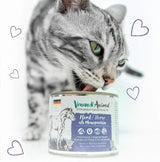 Venandi Animal - Premium våd kattefoder - Hest som monoprotein, pakke med 12 (12 x 125 g), kornfri, monoprotein
