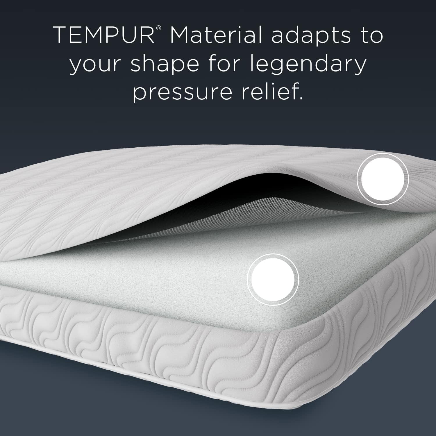 TEMPUR-PEDIC Tempur-Cloud Prohi-pude, Memory Foam, Hvid/overdådig have, King Standard-puder Naty Shop