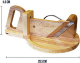 Traditionel pølseskærer - Pølseguillotine - 30 X 19 X 12 Cm - Massivt træskærere og udskærere Naty Shop