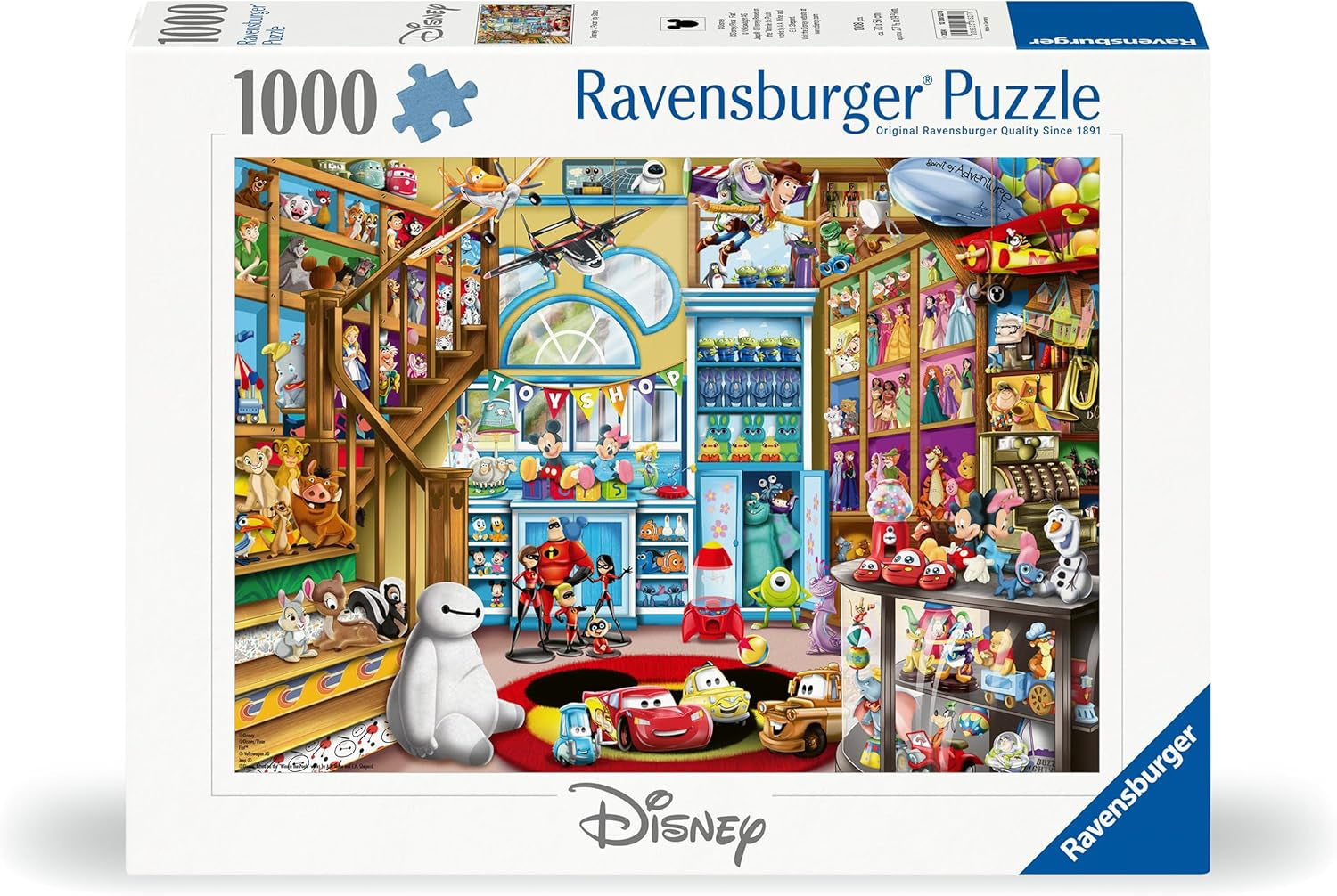 Ravensburger Puslespil 12000527 - I legetøjsbutikken - 1000 brikker Disney puslespil for voksne og børn fra 14 år Puslespil Naty Shop