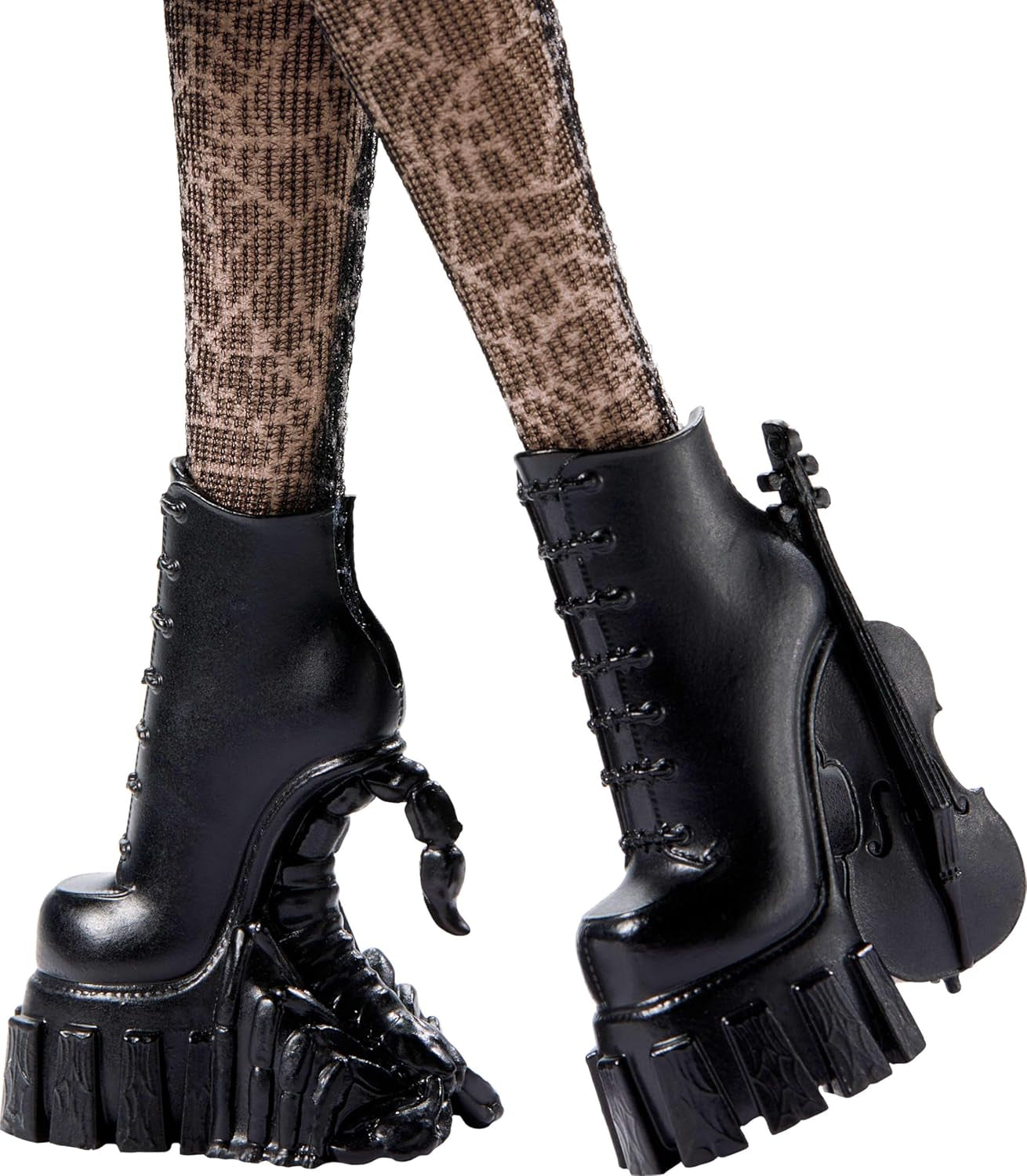 Monster High Wednesday Puppe und Accessoires, Wednesday Addams Sammelfigur in Nevermore Academy Uniform mit Eiskaltem Händchen und Rygsæk, Puppenständer, HXJ04