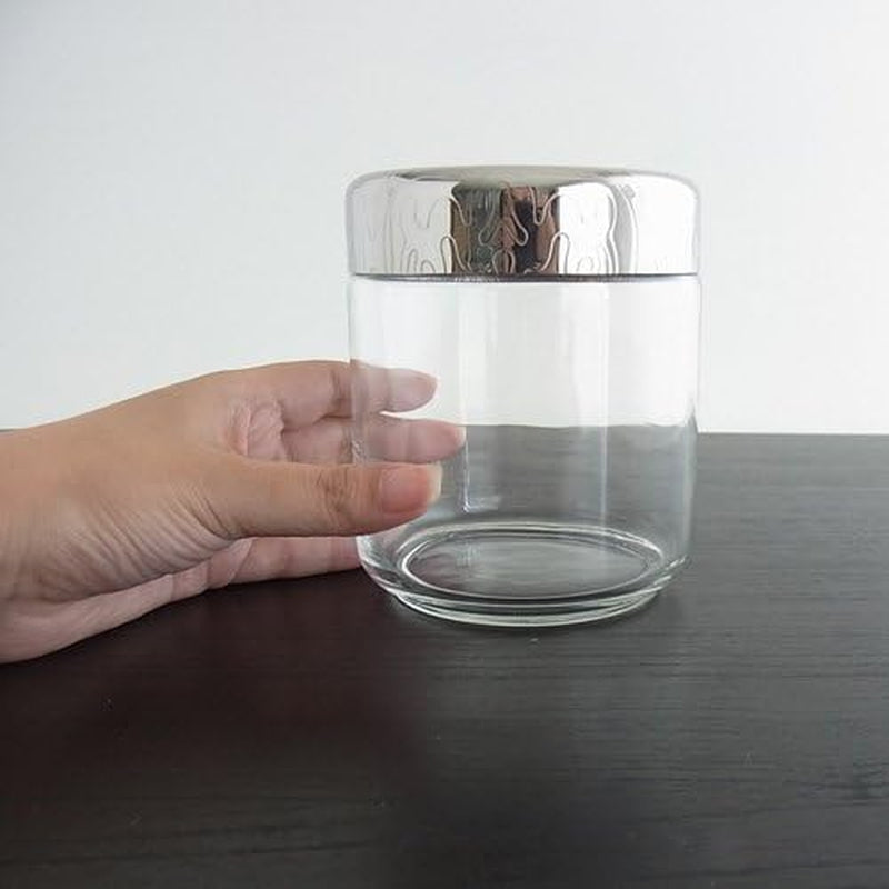 Alessi MW21/75 Coated glas køkkenkrukke 75 cl Mad opbevaringskasser Naty Shop
