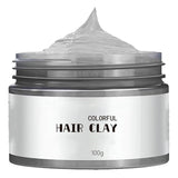 Grå hårfarve, Sølvgrå Hårfarve, Midlertidig hårvoks, Unisex - Grå Cover, Nærende, Creme, Voks, 1 Milliliter, 1 Stk Naty Shop Hair Dye Standardtitel