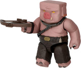 Mattel Minecraft Action Figursæt, Ghast With Fire Attack, Lys, Støj, Starter And Projectile, Piglin Warrior, Inspired By The Movie, JFB69 Actionfigurer Naty Shop
