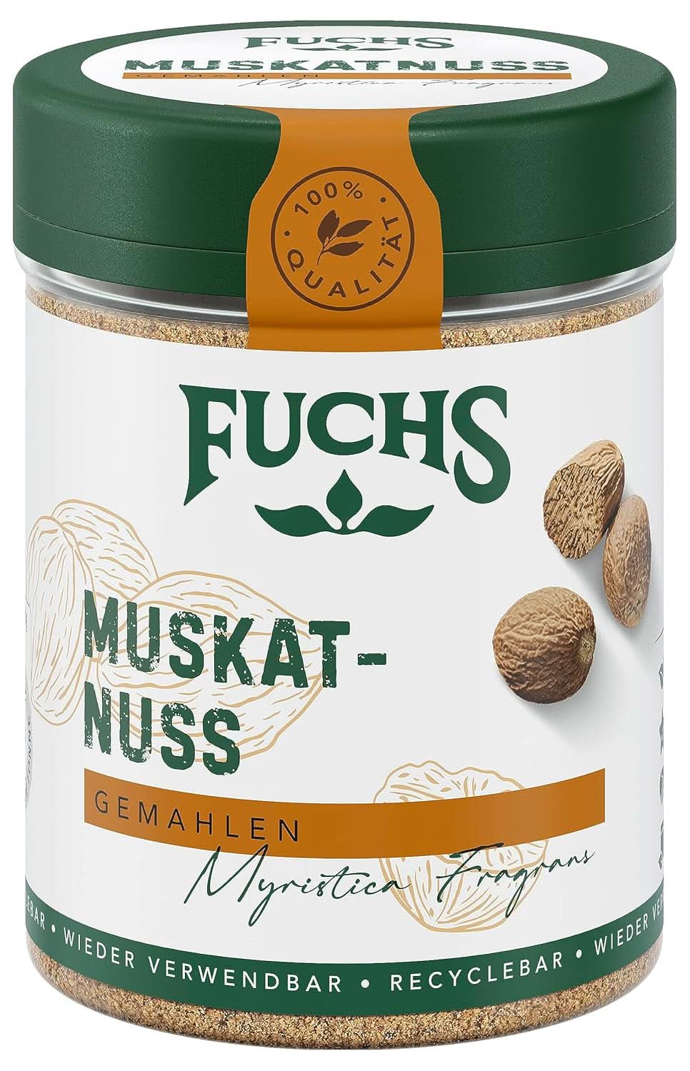 Fuchs Muskatnød, 50 gram Krydderier Naty Shop