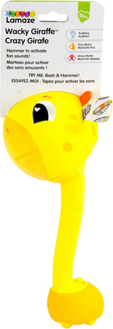 Lamaze L27471 Crazy Giraffe, nyfødt legetøj, farve babysanselegetøj, gave til nye forældre, udviklingslegetøj til drenge og piger fra 12 måneder Babylegetøj Naty Shop