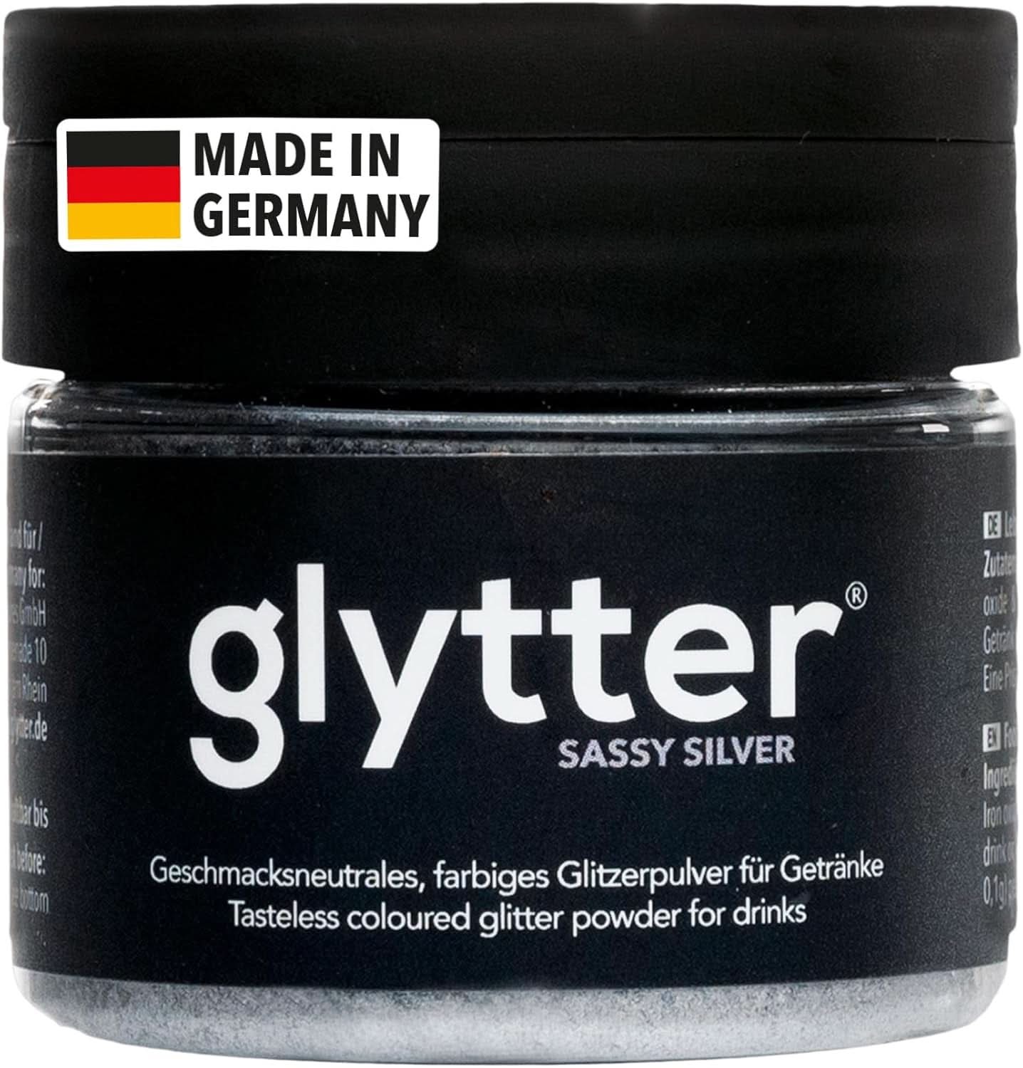 Glitter Glitter Powder For Drinks (sølv) - Spiselig glitter til drinks, 10 gram Glitter Naty Shop