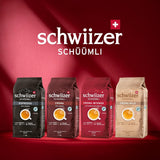 Schwiizer Schüümli Crema Mild, 100% Arabica kaffebønner fine, harmoniske og milde, ideel til automatiske espressomaskiner, styrke 2/5, let ristning, Rainforest Alliance, 1 kg