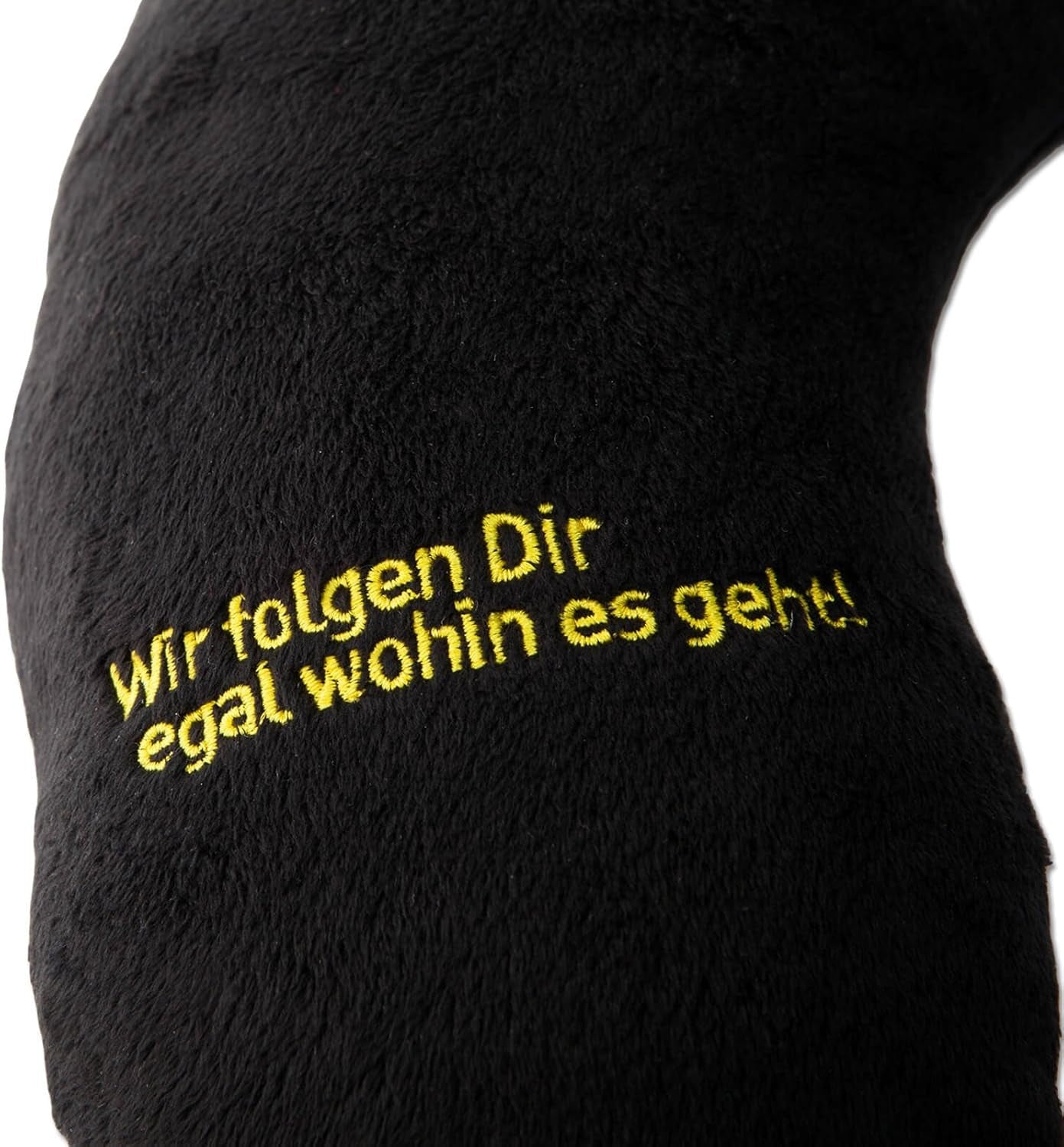 Nakkepude Borussia Dortmund Unisex Bvb Nakkepude, Sort/Gul, 34 X 31 5 cm EU Naty Shop Rejsepuder