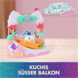 DREAMWORKS GABBY'S DOLLS HOUSE: THE MOVIE - Kuchi's Sweet Balcony Legesæt med dukkehusfigurer og tilbehør til børn fra 3 år og opefter