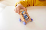 Hape babyværelse - trædukkeværelsessæt, babydukkemøbler, tilbehør til småbørn dukkehus, miniature babyværelse med gynge og tilbehør, 3 år gammelt rollespil