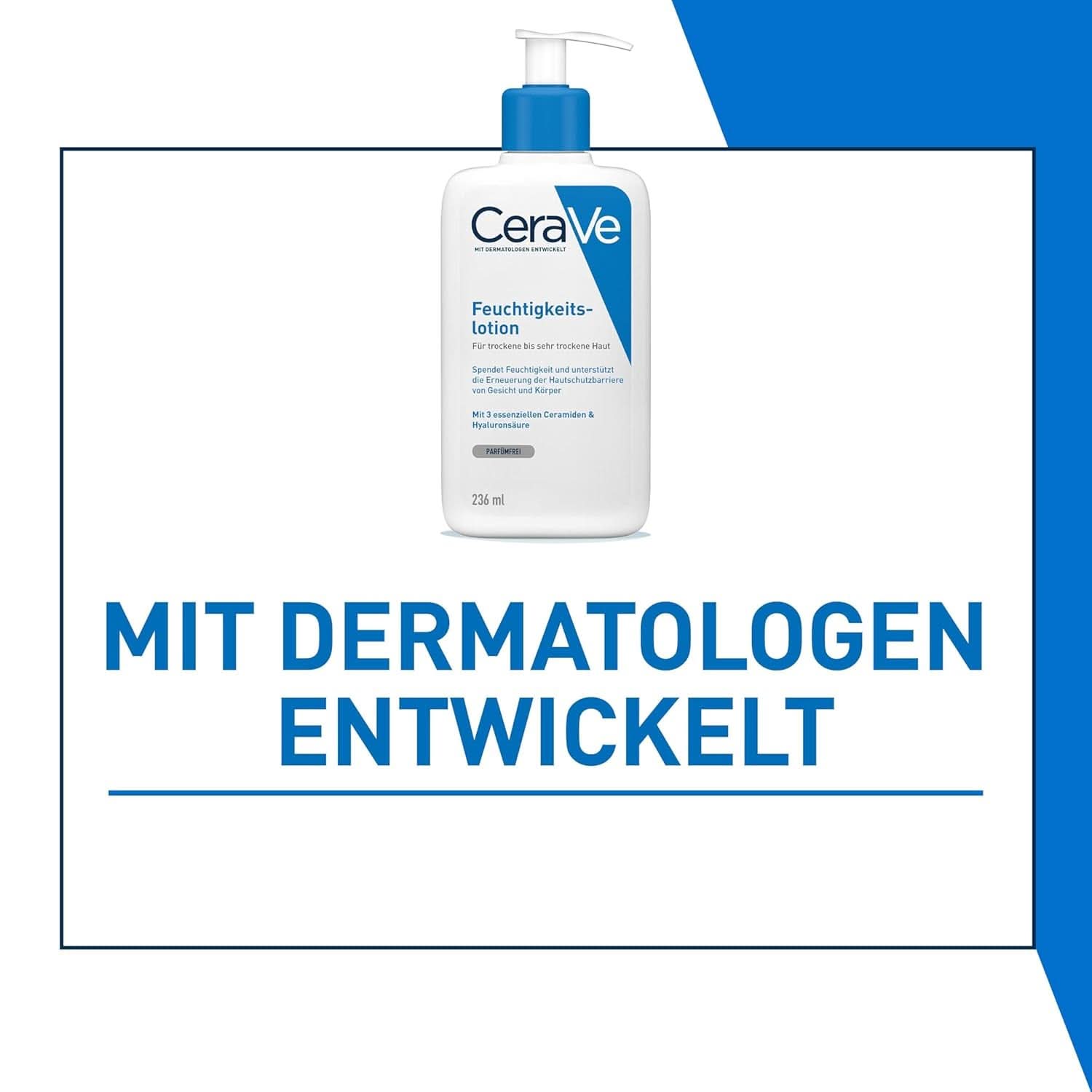 Cerave bodylotion med doseringspumpe, velegnet til atopisk dermatitis og tør eller meget tør hud, 236 ml Kosmetik og skønhed Naty Shop
