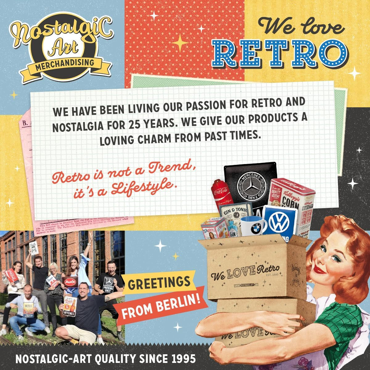 Nostalgic-Art Retro Kaffeboks, 1,3 L, Vespa - Italiensk Klassisk - Gaveidé til Scooter-fans, Originalt Licenseret Produkt (OLP), Vintage Design Workshop Decoration, Vintage Design Workshop Decoration Food Opbevaringsbokse Naty Shop