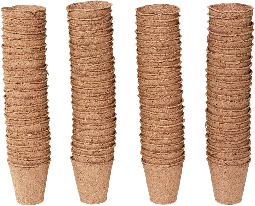 Dehner potter til frøplanter, runde, Ø 6 cm, 96 stk., brune