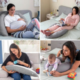 Innovagoods - Multifunktionel ammepude, Ergonomisk design til afslapning af mor og barn, Justerbar til forskellige positioner, Vaskbar, farvet, polybomuldstilbehør Mad og amning Baby Naty Shop