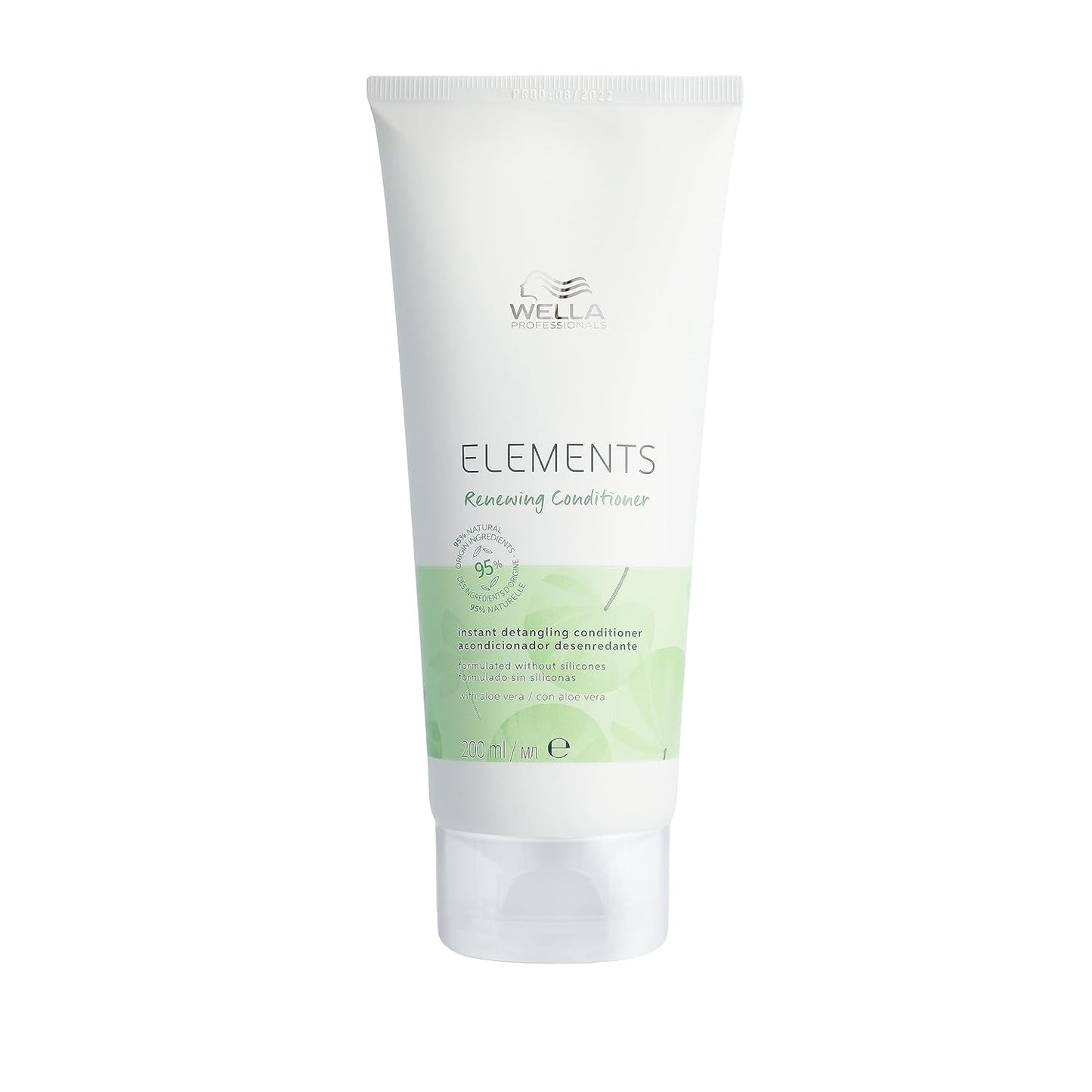 Wella Professionals Elements - naturlig pleje til tørt, beskadiget hår og følsom hovedbund - leave-in balsam, maske og spray med antioxidanter og olivenessens Naty Shop Conditioner Hair Mask 200ml