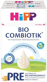 Mælkeblanding med økologisk mælk Hipp PRE BIO Combiotik, pakke med 4 (4 x 600 g) Naty Shop Pre Bio Combiotik ny formel 4 x 600 gram