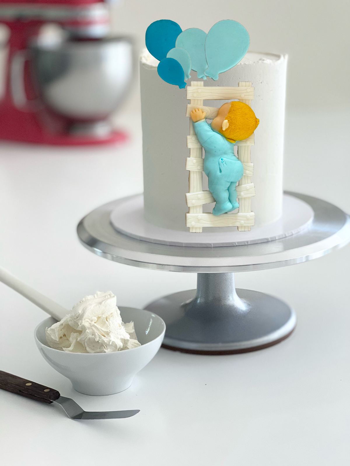 Sæt med 6 spiselige sukkerdekorationer, Fericire Sugar Paste Decorations Naty Shop