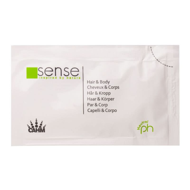 Shampoo og hotel shower gel Sense 2 i 1: shampoo og shower gel - 10ml Naty Shop Hotel Cosmetics