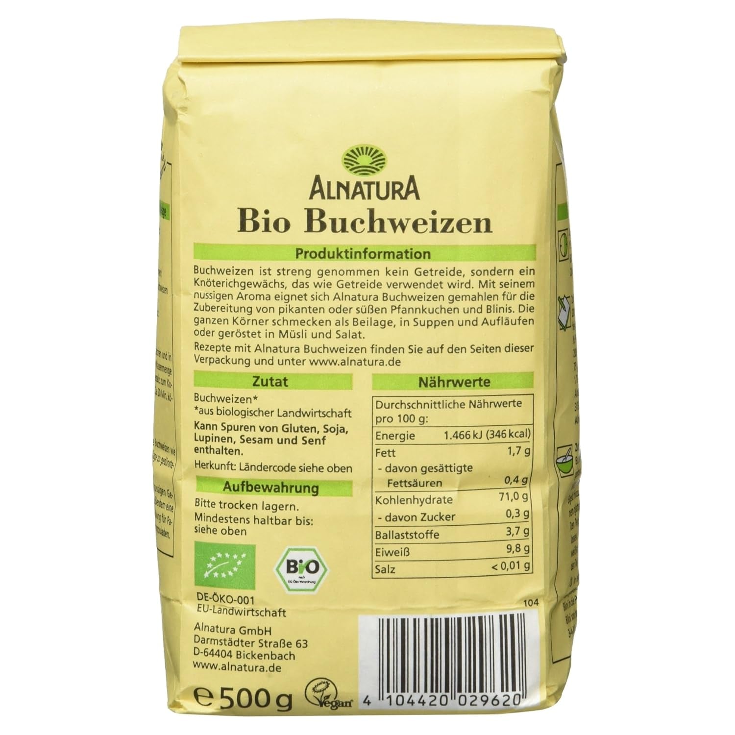 Økologisk boghvede, 500g