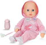 BABY Born Hannah Play with Me - Babydukke med 5 funktioner - Blødt materialekrop inklusive tilbehør - 36 cm dukke - Batteridrevet - Velegnet til børn fra 1 år