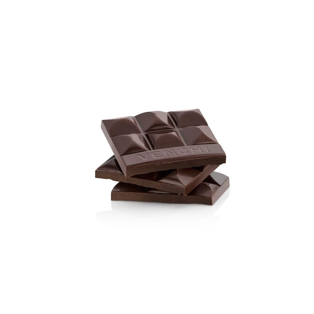 Venchi - Chokoladebar 85%, 70g - Med sprøde ristede kakaobønner - Glutenfri - Vegansk