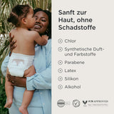 Kit & Kin Premium Eco-bleer, størrelse 4 (9-16 kg), 132 bleer, plantebaserede og allergivenlige, pålidelig lækagebeskyttelse, vegansk og grusomhedsfri