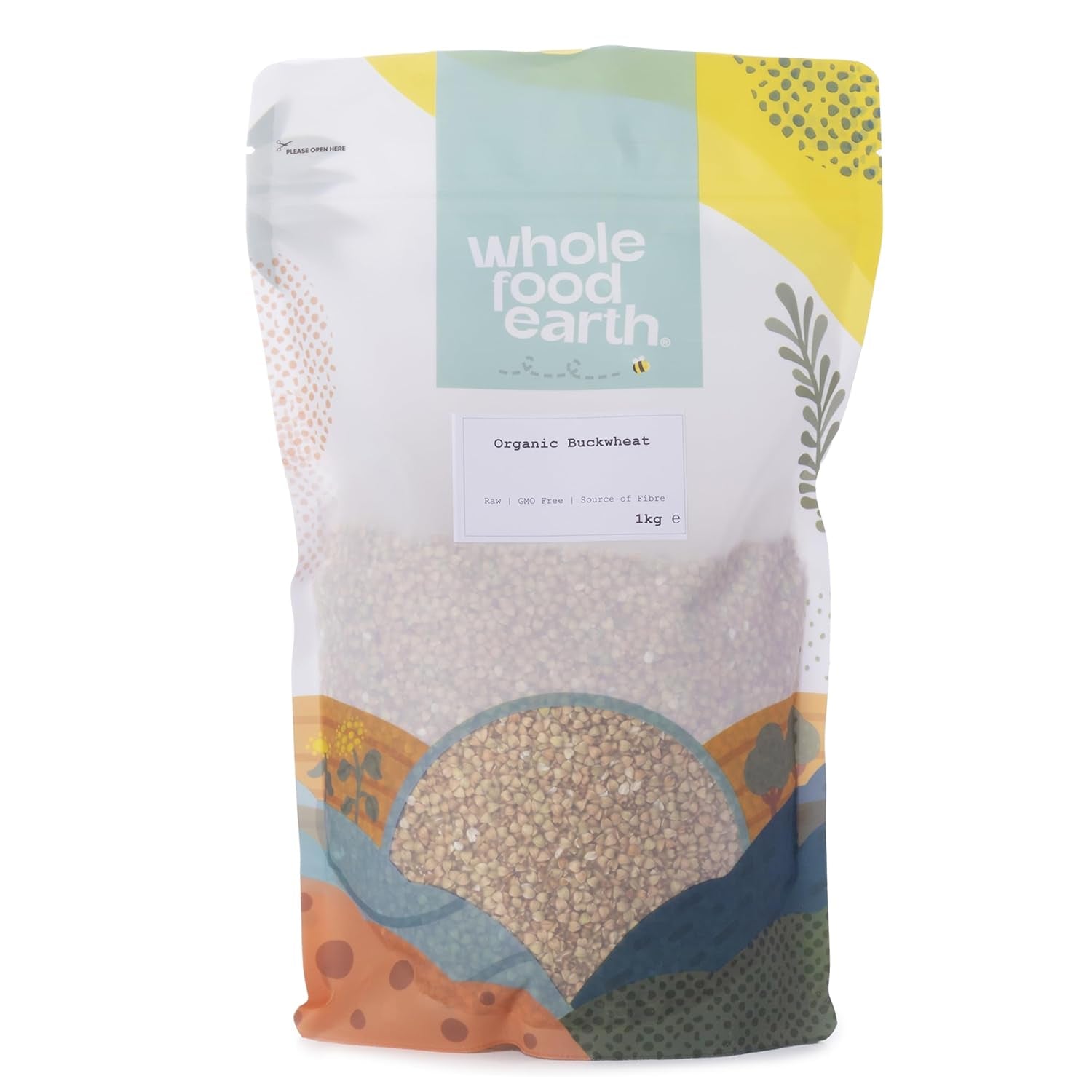 Wholefood Jord Økologisk Boghvede - 3 kg - Ikke-GMO - Vegansk - Højt fiberindhold - Certificeret økologisk