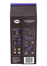 Segafredo Zanetti Caffè Crema Gustoso - Hel bønne (pakke med 1 kg) - Velegnet til Caffè Crema - Lange og mørkristede kaffebønner, fyldig og intens smag (pakke med 2)