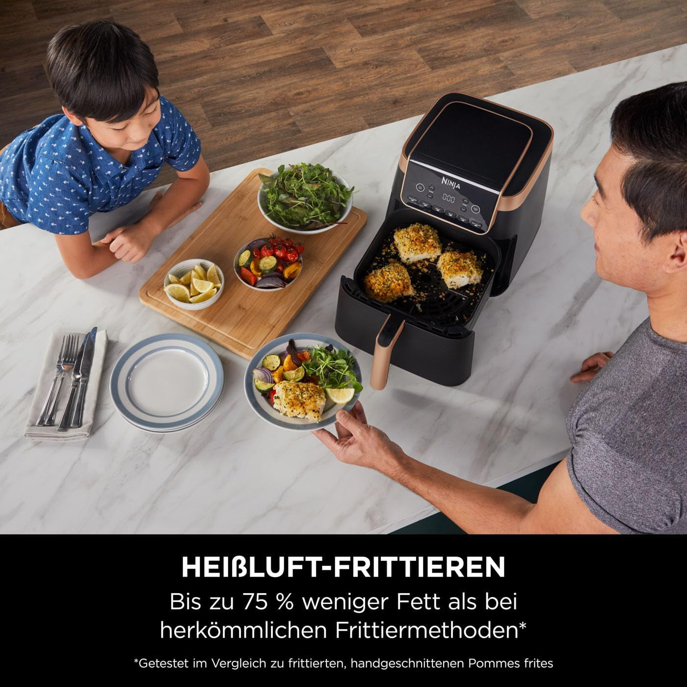 Ninja Air Fryer MAX PRO AF180EUCP, 6,2 liter, oliefri Naty Shop Appliances