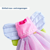 HABA Fairy Magic Dukketøj - 2-delt sæt til 18 måneder og opefter dukker (30 cm) - Tylkjole med vinger, blomsterhårbånd inkluderet - 1306243001