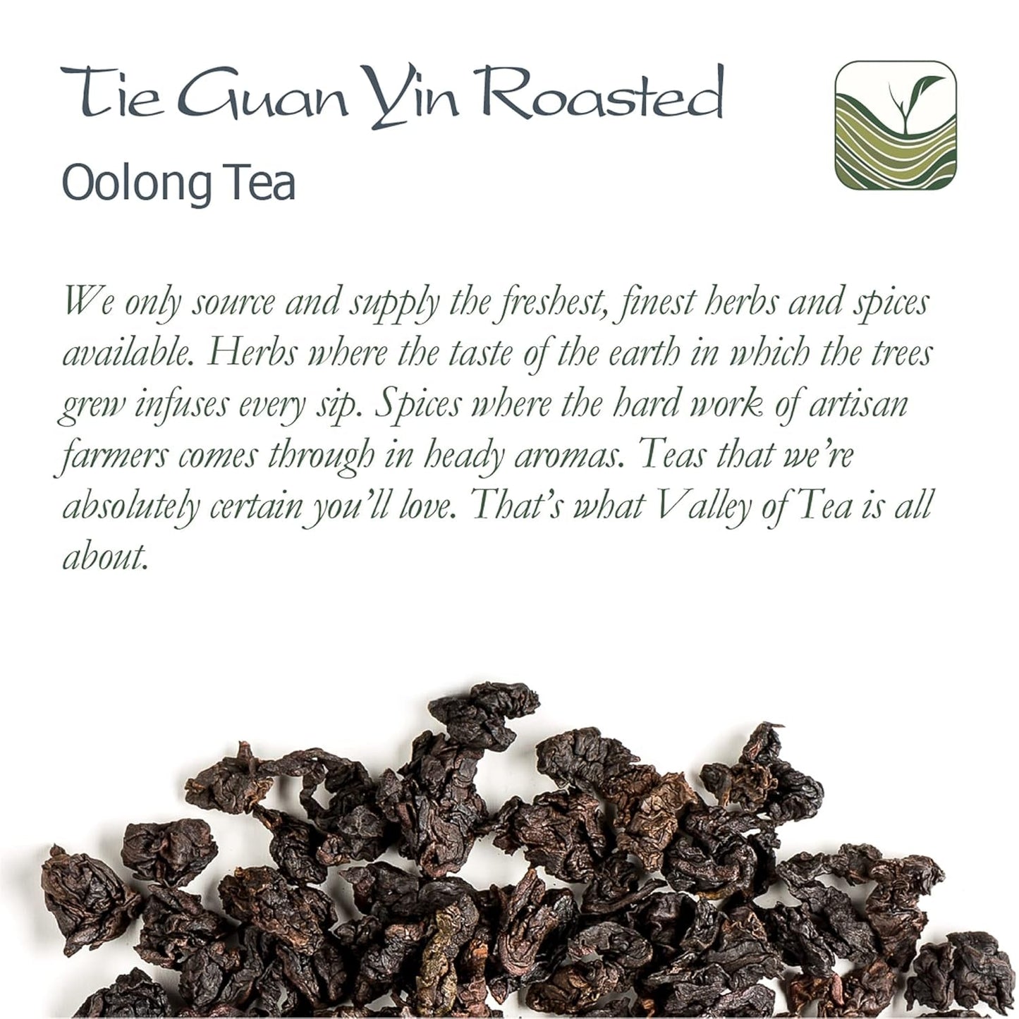 Tie Guan Yin Oolong Tea - Brændt blå te Ti Kuan Yin Kina - kinesisk Wu Long Tea Tieguanyin - Blå te Olongh Tea Olongo Tea