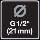 Fiskars vandhaneforbindelse, til vandhaner, Ø 21mm (G 1/2"), FiberComp, Universal størrelse, 10g, sort/orange, 1027053