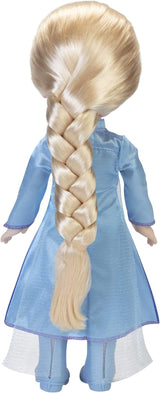 Disney Frozen 2 Elsa Travel Doll, 35 cm dukke med kultfilm-inspireret kjole, støvler og langt flettet hår for ekstra sjov til leg, til piger fra 3 år og opefter