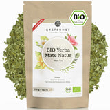 Økologisk Yerba Mate Tea Den originale 1 kg Loose Mate Tea Høj Koffein Uristet Lufttørret Lab Testet Mate Blade pakket i Tyskland Premium kvalitet Gräfenhof